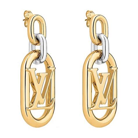 my lv chain earrings